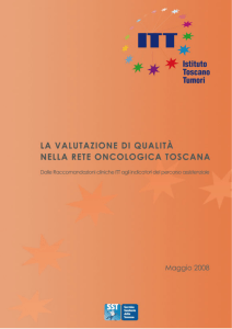 La Valutazione di Qualità nella Rete Oncologica Toscana