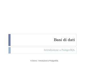 Introduzione a PostgreSQL