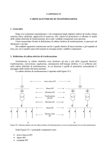 CAPITOLO VI CABINE ELETTRICHE DI TRASFORMAZIONE 1