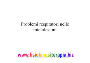 Problemi respiratori nelle mielolesioni