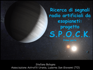Radioastronomia ed esopianeti per il triennio e la ricerca1