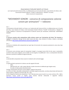 “MOVIMENTI SONORI - concorso di composizione colonne sonore