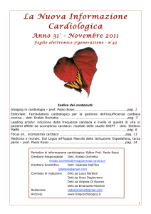 novembre 2011 - Nuova Informazione Cardiologica