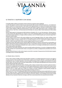 Il Veneto e i rapporti con Roma (PDF file - 87 Kb)