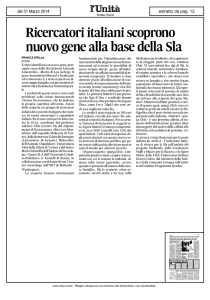 Ricercatori italiani scoprono nuovo gene alla base