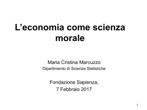 Economia come Scienza Morale