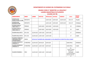 Orario II° Semestre a.a 2016-17