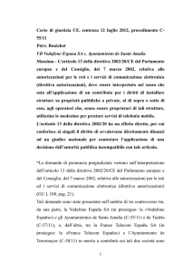 Corte di giustizia CE, sentenza 12 luglio 2012, procedimento C