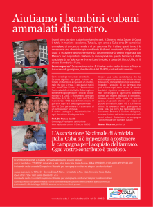 Aiutiamo i bambini cubani ammalati di cancro. - Italia-Cuba