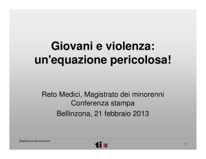 Giovani e violenza: un`equazione pericolosa!