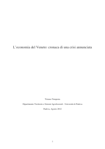 L`economia del Veneto - Università di Padova