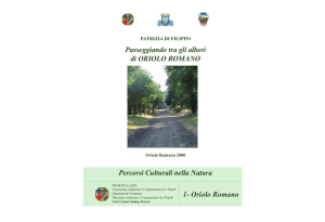 Passeggiando tra gli alberi di ORIOLO ROMANO Percorsi Culturali