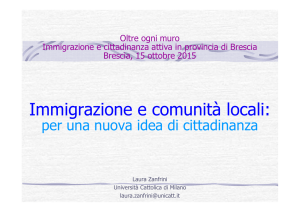 Immigrazione e comunità locali - Centri di Ricerca