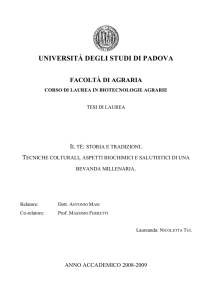 università degli studi di padova facoltà di agraria