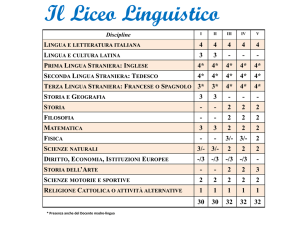 Il Liceo Linguistico