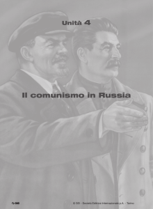 Unità 4 – Il comunismo in Russia