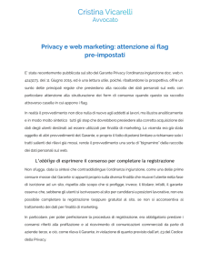 Privacy e web marketing: attenzione ai flag pre