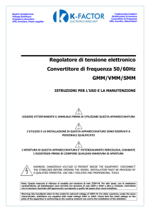 Regolatore di tensione elettronico Convertitore di frequenza 50