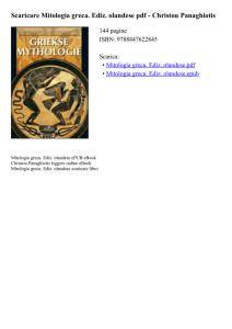 Mitologia greca. Ediz. olandese