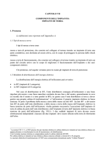 CAPITOLO VII COMPONENTI DELL`IMPIANTO: IMPIANTI