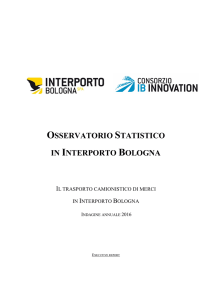 Il trasporto di merci in Interporto Bologna nel 2016