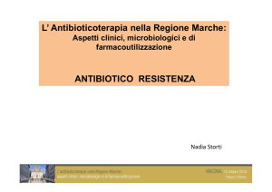 L` Antibioticoterapia nella Regione Marche: ANTIBIOTICO