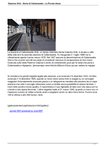 Stazione Xirbi - Storia di Caltanissetta