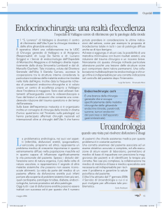 Uroandrologia Endocrinochirurgia: una realtà d`eccellenza