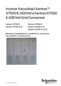 Inverter fotovoltaici Xantrex™ GT500E - GT630E