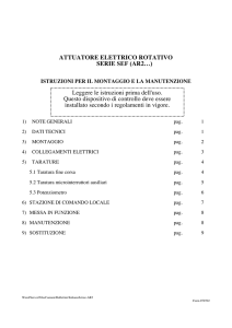 ATTUATORE ELETTRICO ROTATIVO SERIE SEF (AR2…)