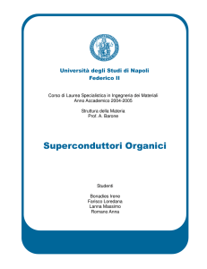 Superconduttori Organici