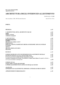 architettura degli interni ed allestimento