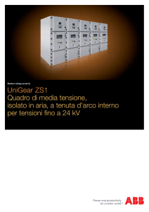 UniGear ZS1 Quadro di media tensione, isolato in aria, a tenuta d