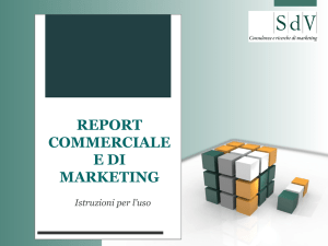 report commerciale e di marketing