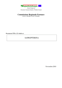 Commissione Regionale Farmaco SAPROPTERINA