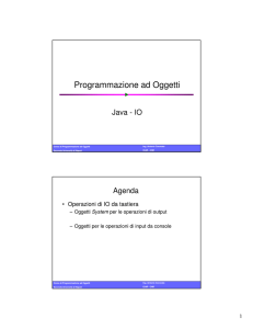 Programmazione ad Oggetti - ICAR-CNR