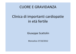 Clinica di importanti cardiopatie nella donna in età fertile e