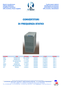 convertitori di frequenza statici