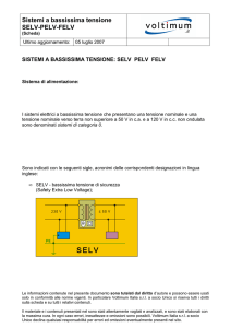 Sistemi a bassissima tensione SELV-PELV-FELV