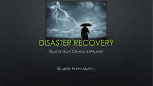 Il piano di disaster recovery del Comune di Mazzano