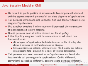 Java Security Model e RMI