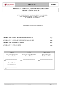 IST088E Protocollo Di Prelievo Conservazione Trasporto Tessuti