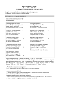 Prova Italiano Classi V (A.S. 2012/2013) - "E. Fermi"