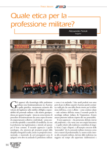 Quale etica per la professione militare?