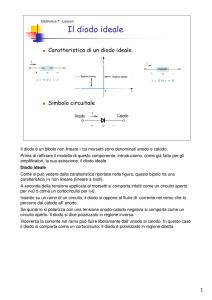 Il diodo ideale - Micrel Lab @ DEIS