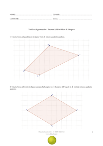 1 Verifica di geometria – Teoremi di Euclide e di Pitagora