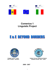 Comenius 1 Linguistic Project