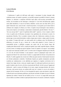 1 Lezioni di filosofia di Ari Derecin L`adolescenza è quella età dell