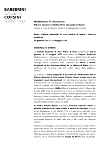 Comunicato Stampa - Galleria Borghese