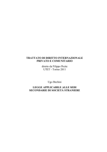 TRATTATO DI DIRITTO INTERNAZIONALE PRIVATO E